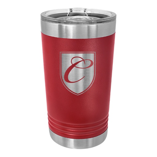 16 OZ. MAROON POLAR CAMEL STAINLESS PINT WITH SLIDER LID